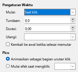 Dialog Pewaktuan Animasi Ubahan