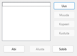 Ekraanipilt kohandatud slaidiseansi dialoogist