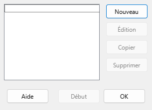 Boîte de dialogue Diaporama personnalisé