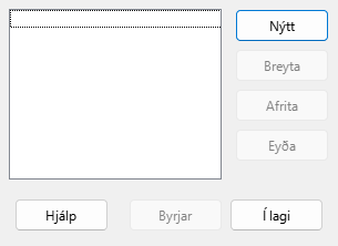 Custom Slide Shows Dialog