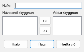 Define Custom Slide Show Dialog