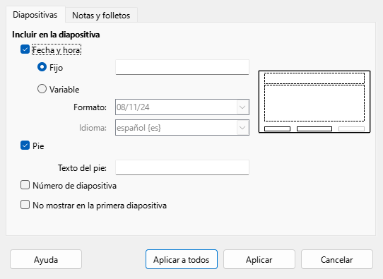 Diálogo Cabecera/pie