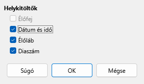 Master Layout Dialog