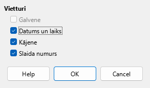 Master Layout Dialog