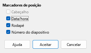 Caixa de diálogo Esquema do modelo global