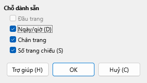 Master Layout Dialog