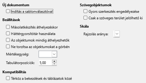 Impress General Options Dialog