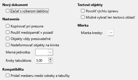 Impress General Options Dialog