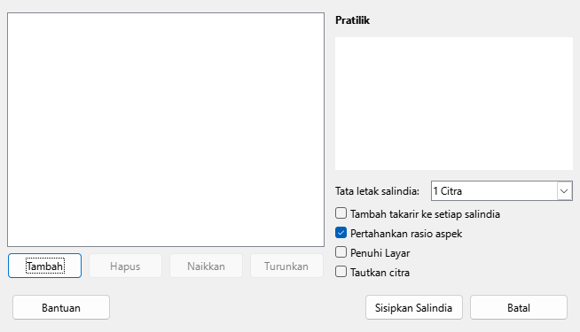 Dialog Album Foto Impress