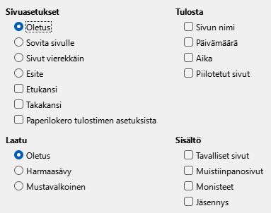Impress Print Options Dialog