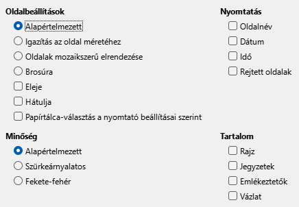 Impress Print Options Dialog
