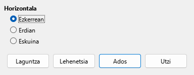 Lerrokatzerako elkarrizketa-koadroa