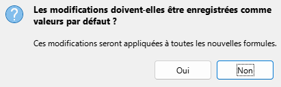 Boîte de dialogue d'enregistrement par défaut