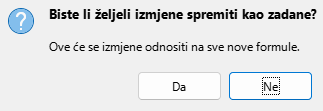 Save Default Dialog