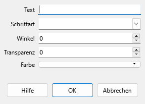 Dialog Wasserzeichen
