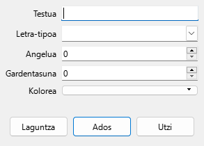 Ur-markaren elkarrizketa-koadroa