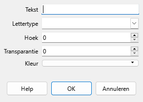 Dialoogvenster Watermerk