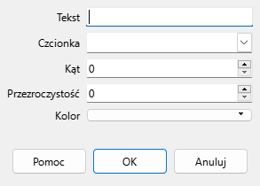 Okno dialogowe znaku wodnego