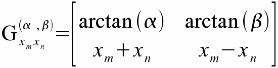 Matrix mit verschiedenen Schriftgrößen