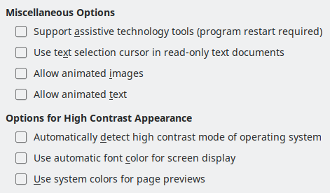 Options Accessibility Dialog Image