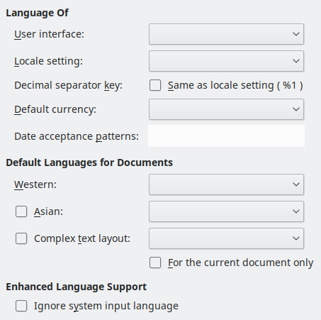 Options Language Dialog Image