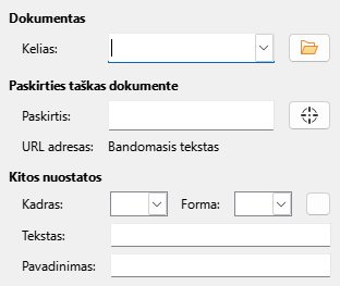Dokumento hipersaito lango nuotrauka