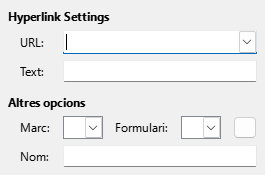 Imatge de diàleg d'hiperenllaç d'Internet