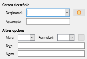 Imatge de diàleg d'hiperenllaç de correu