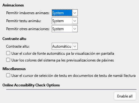 Options Accessibility Dialog Image