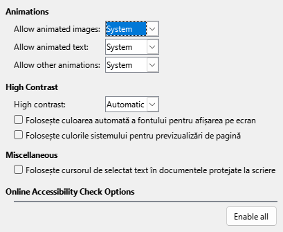 Options Accessibility Dialog Image