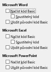 Obrázek dialogového okna Možnosti načtení/uložení 