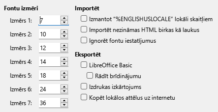 Options HTML Dialog Image