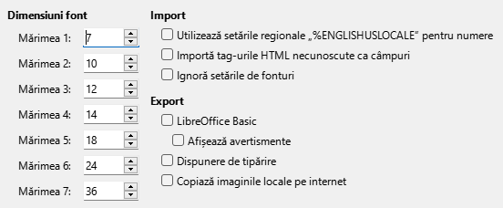 Options HTML Dialog Image