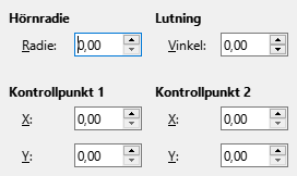 Slant and Corner Radius tab page