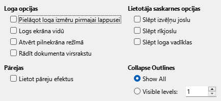 PDF Export User Interface Options Dialog Image