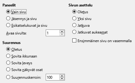 PDF Export View Options Dialog Image