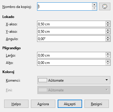 Duplicate dialog