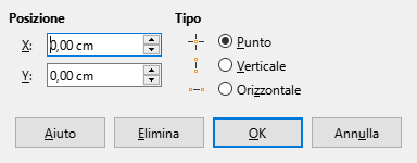 Finestra di dialogo Oggetto di cattura