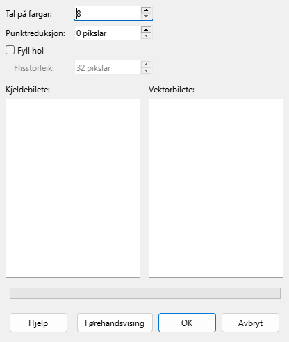 Dialogvindauget for polygon
