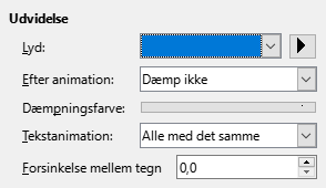 Dialogen Udvidede Animationseffekter