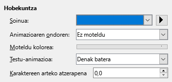 Animazio-efektu hobetuen elkarrizketa-koadroa