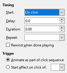 Custom Animation Timing Dialogue Box