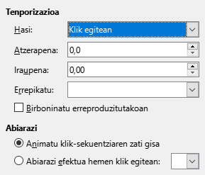 Animazio-tenporizazio pertsonalizatuen elkarrizketa-koadroa
