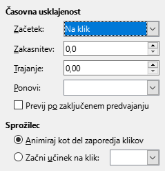Slika pogovornega okna Trajanje animacije po meri