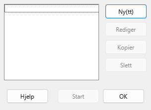 Dialogvindauget for utforming av brukardefinerte framvisingar