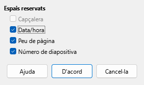 Diâleg Disposició mestra