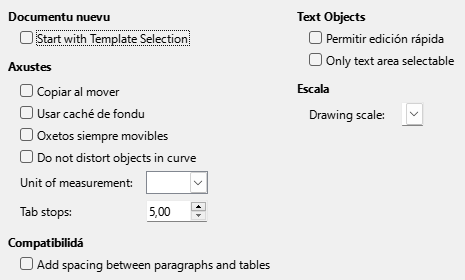 Impress General Options Dialog