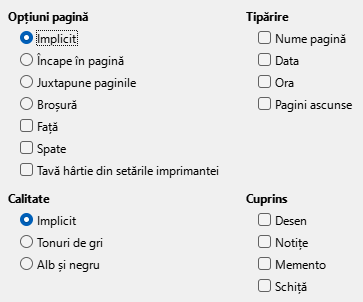 Impress Print Options Dialog