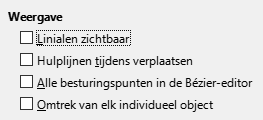 Afbeelding van dialoogvenster Opties - Impress - Beeld