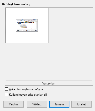 Slide Design Dialog